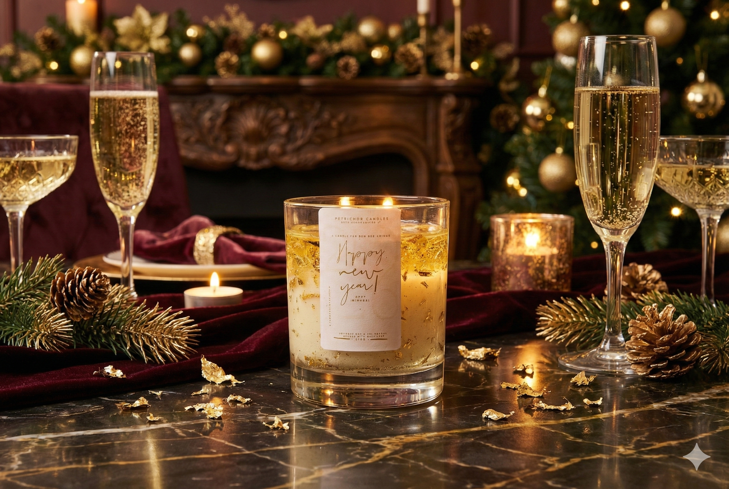 New Beginnings | Luxury New Year Candle | Golden Resolve | 210G